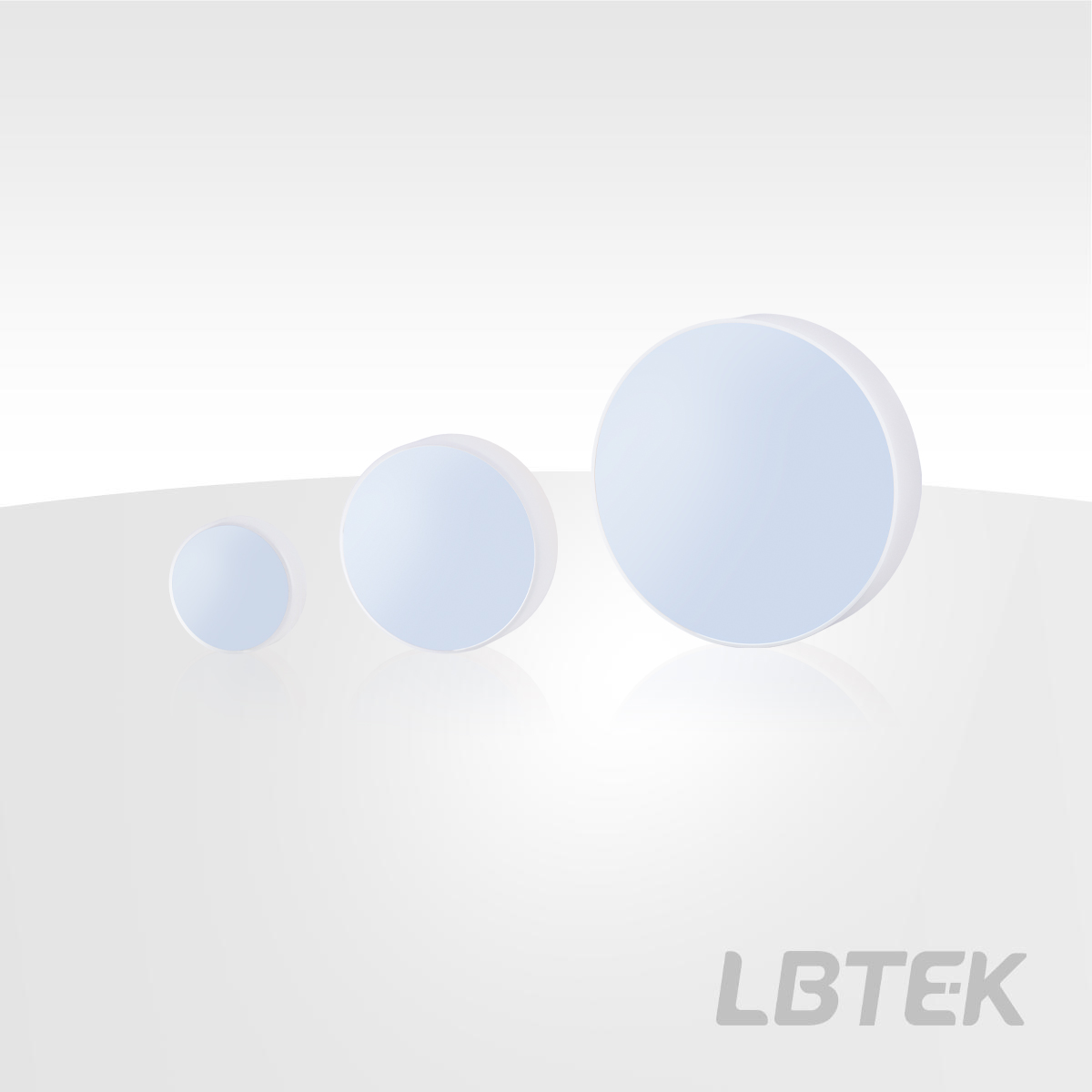 Metallic Coating Concave Mirror, UV-Enhanced Aluminum Coating: 250 nm-600 nm